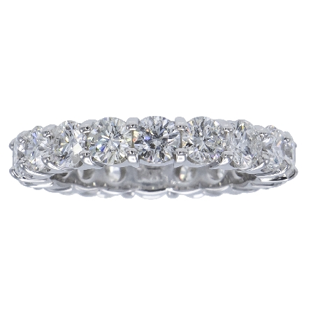 14K White Gold Shared Prong Eternity Band w/18D...