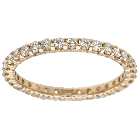 14K Yellow Gold Shared Prong Eternity Band w/32...