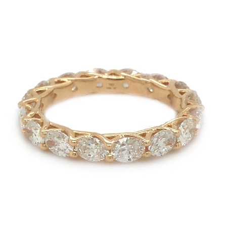 18K Yellow Gold Shared Prong Eternity Band w/16...