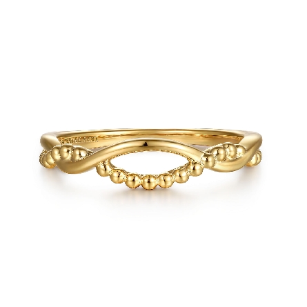 14K Yellow Gold Gabriel  Bujukan Twisted Stacka...