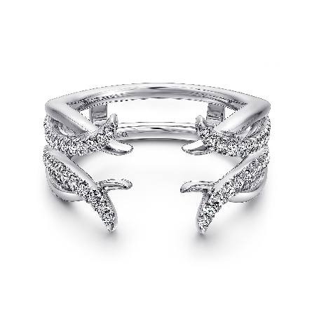 14K White Gold Insert Ring w/Diams=.29ctw SI2 G...
