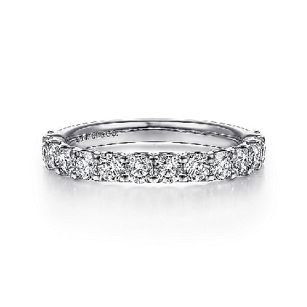 14K White Gold Gabriel Shared Prong Anniversary...