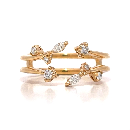 14K Yellow Gold Enhancer Ring w/Diams=.21ctw SI...