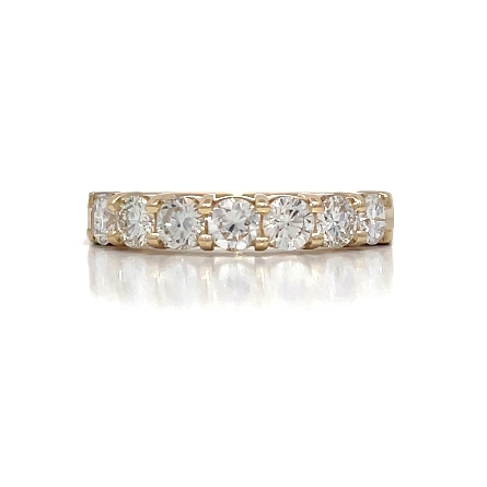 14K Yellow Gold Shared Prongs Band w/7Diams=1.0...