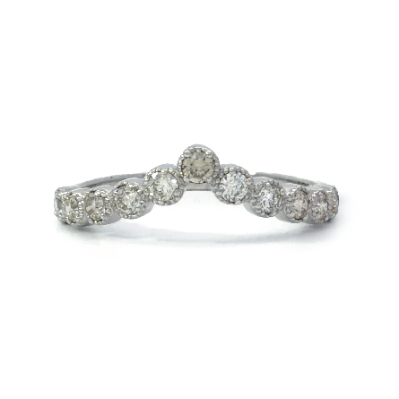 /home/earthtreasures/catalog.shopearthtreasures.com/imagedumplarge/EARTH_A1-09051.jpg 18K White Gold Milgrain Bezel Chevron Band w/Di...
