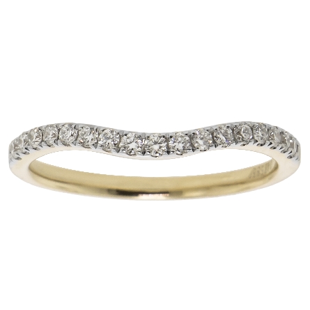 /home/earthtreasures/catalog.shopearthtreasures.com/imagedumplarge/EARTH_A1-09094.jpg 14K Yellow Gold Curved Band w/17Diams=.21ctw VS...
