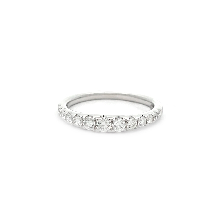 /home/earthtreasures/catalog.shopearthtreasures.com/imagedumplarge/EARTH_A1-09096.jpg 18K White Gold Tapered 4Prong Wedding Band w/Di...