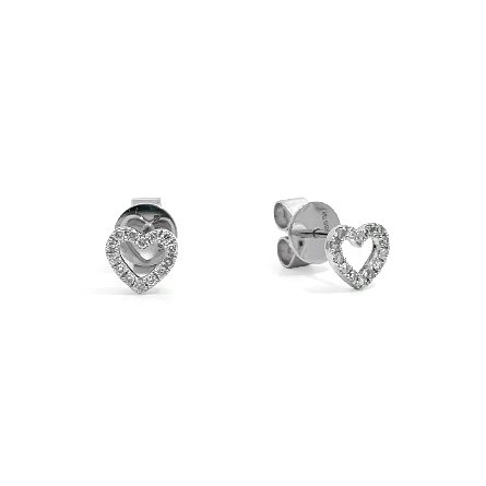 /home/earthtreasures/catalog.shopearthtreasures.com/imagedumplarge/EARTH_A10-05355.jpg 14K White Gold Heart Stud Earrings w/28Diams=.1...