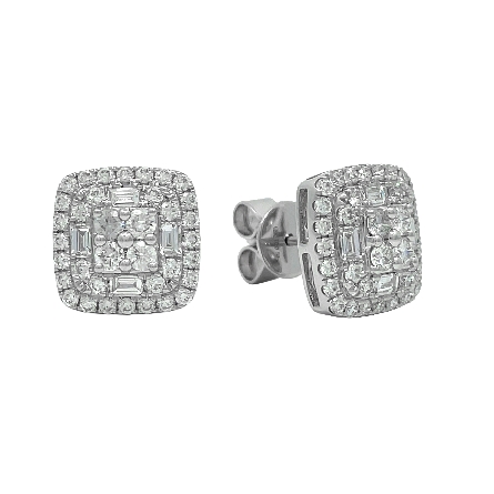 /home/earthtreasures/catalog.shopearthtreasures.com/imagedumplarge/EARTH_A10-05356.jpg 18K White Gold 11mm Square Cluster Stud Earring...