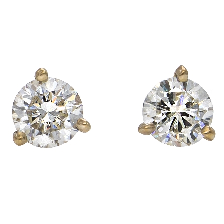 /home/earthtreasures/catalog.shopearthtreasures.com/imagedumplarge/EARTH_A10-05384.jpg 14K Yellow Gold Diamond Martini Stud Earrings 5...