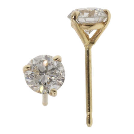 /home/earthtreasures/catalog.shopearthtreasures.com/imagedumplarge/EARTH_A10-05396.jpg 14K Yellow Gold 3/4ctw Martini Stud Earrings w/...