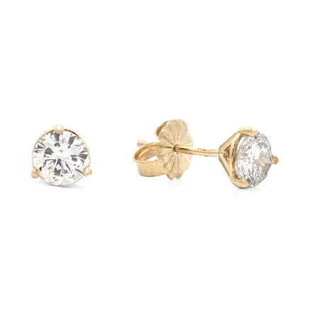 /home/earthtreasures/catalog.shopearthtreasures.com/imagedumplarge/EARTH_A10-05409.jpg 14K Yellow Gold 7/8ctw Martini Stud Earrings w/...
