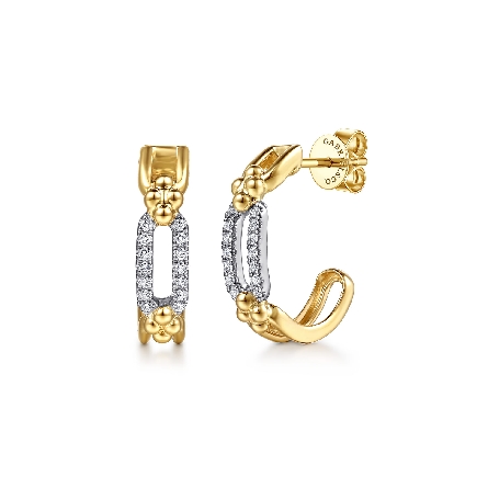 14K White and Yellow Gold Bujukan 20mm Intricat...