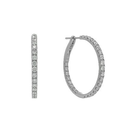 /home/earthtreasures/catalog.shopearthtreasures.com/imagedumplarge/EARTH_A11-06623.jpg 18K White Gold 1inch In and Out Round Hoop Earr...