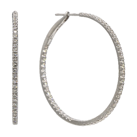 /home/earthtreasures/catalog.shopearthtreasures.com/imagedumplarge/EARTH_A11-06624.jpg 18K Yellow Gold 3/4inch In and Out Hoop Earring...