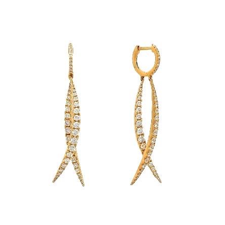 /home/earthtreasures/catalog.shopearthtreasures.com/imagedumplarge/EARTH_A11-06643.jpg 18K Yellow Gold 40mm Hoop Dangle Earrings w/100...