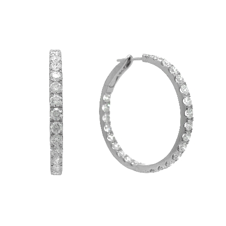 /home/earthtreasures/catalog.shopearthtreasures.com/imagedumplarge/EARTH_A11-06652.jpg 18K White Gold 1.25inch In and Out Hoop Earring...