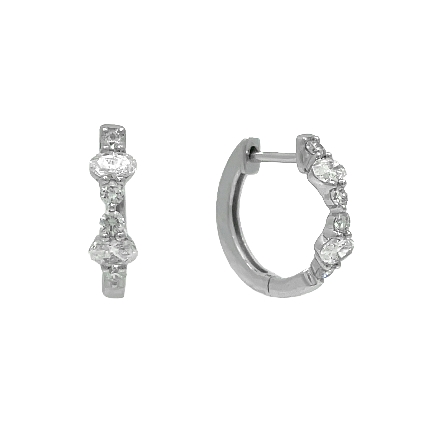 /home/earthtreasures/catalog.shopearthtreasures.com/imagedumplarge/EARTH_A11-06661.jpg 18K White Gold 12mm Huggie Hoop Earrings w/12Di...