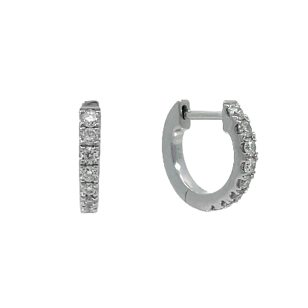 /home/earthtreasures/catalog.shopearthtreasures.com/imagedumplarge/EARTH_A11-06670.jpg 14K White Gold 10mm Shared Prong Huggie Hoop Ea...