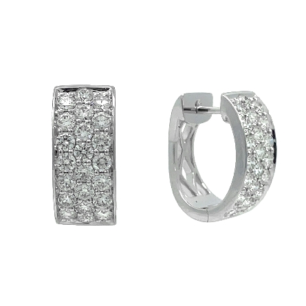 /home/earthtreasures/catalog.shopearthtreasures.com/imagedumplarge/EARTH_A11-06672.jpg 18K White Gold 15mm Oval 3Row Huggie Hoop Earri...