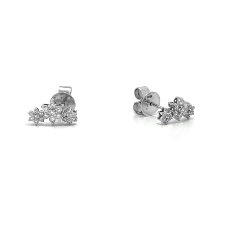 /home/earthtreasures/catalog.shopearthtreasures.com/imagedumplarge/EARTH_A11-06680.jpg 18K White Gold 10.6mm Floral Stud Earrings w/42...