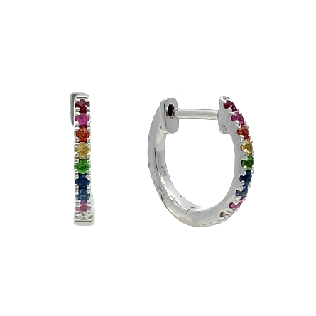 /home/earthtreasures/catalog.shopearthtreasures.com/imagedumplarge/EARTH_A11-06681.jpg 14K White Gold 10mm MultiColor Hoop Earrings w/...