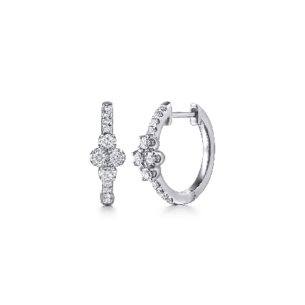 /home/earthtreasures/catalog.shopearthtreasures.com/imagedumplarge/EARTH_A11-06688.jpg 14K White Gold Gabriel 15mm Lusso Clover Huggie...