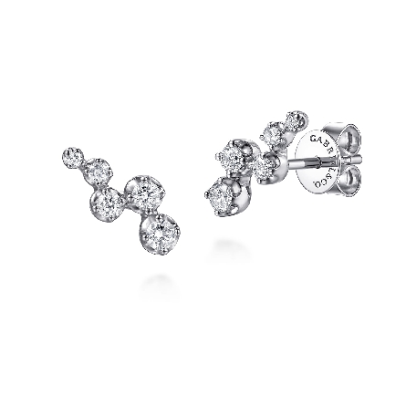 /home/earthtreasures/catalog.shopearthtreasures.com/imagedumplarge/EARTH_A11-06695.jpg 14K White Gold Gabriel Graduating Stud Earrings...