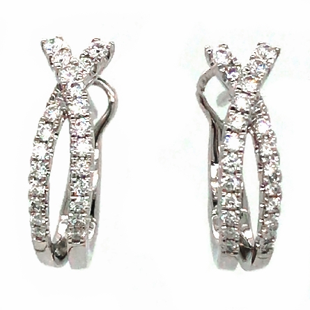 /home/earthtreasures/catalog.shopearthtreasures.com/imagedumplarge/EARTH_A11-06708.jpg 18K White Gold Split Huggie Hoop Earrings w/44D...