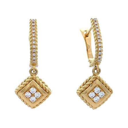 /home/earthtreasures/catalog.shopearthtreasures.com/imagedumplarge/EARTH_A11-06714.jpg 18K Yellow Gold Braided Kite Shaped Hoop Drop E...