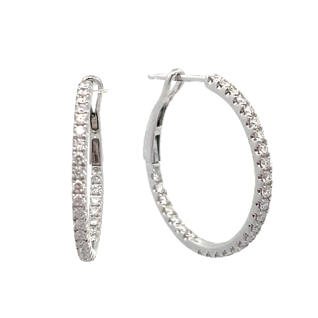 /home/earthtreasures/catalog.shopearthtreasures.com/imagedumplarge/EARTH_A11-06736.jpg 14K White Gold .75inch In and Out Hoop Earrings...