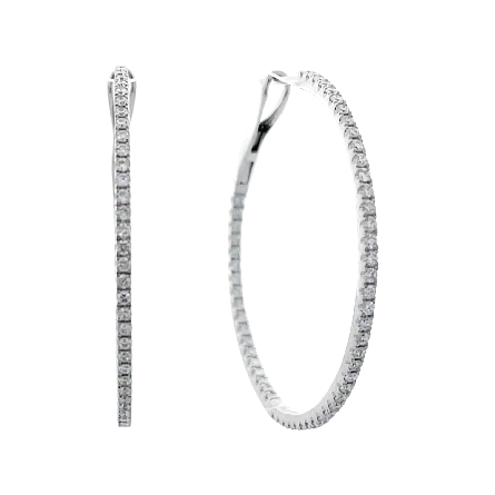 /home/earthtreasures/catalog.shopearthtreasures.com/imagedumplarge/EARTH_A11-06765.jpg 14K Yellow Gold 1.25inch In/Out Hoop Earrings w...