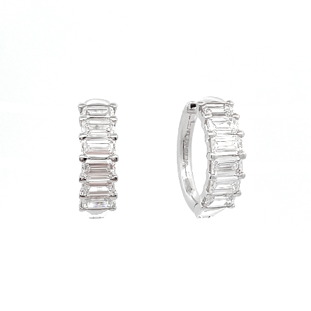 /home/earthtreasures/catalog.shopearthtreasures.com/imagedumplarge/EARTH_A11-06773.jpg 18K White Gold Huggie Hoop Earrings w/Emerald D...