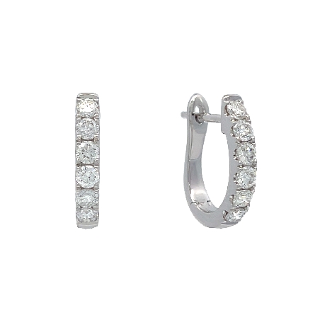 /home/earthtreasures/catalog.shopearthtreasures.com/imagedumplarge/EARTH_A11-06789.jpg 14K White Gold Huggie Hoop Earrings w/Diams=.69...