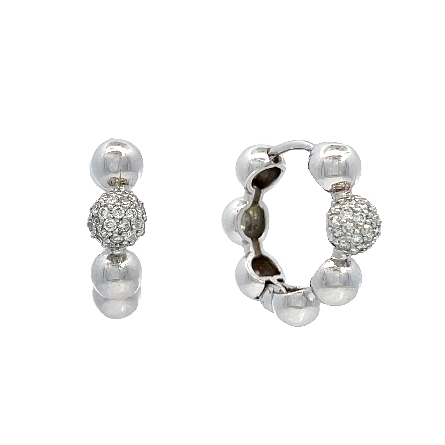 /home/earthtreasures/catalog.shopearthtreasures.com/imagedumplarge/EARTH_A11-06791.jpg 14K White Gold Bubble Pave Huggie Hoop Earrings...