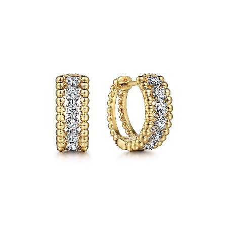 /home/earthtreasures/catalog.shopearthtreasures.com/imagedumplarge/EARTH_A11-06798.jpg 14K Yellow and White Gold Bujukan Pave Huggie H...
