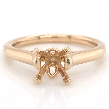 14K Yellow Gold 4 Prong Engagement Ring Solitia...