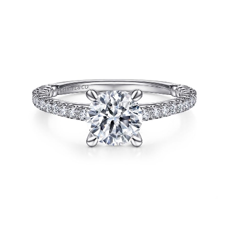 14K White Gold Gabriel HAYWARD Engagement Ring ...