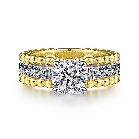 14K Yellow and White Gold Gabriel DORIAN Engage...