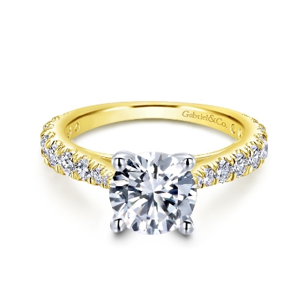 14K Yellow and White Gold Gabriel AVERY Hidden ...