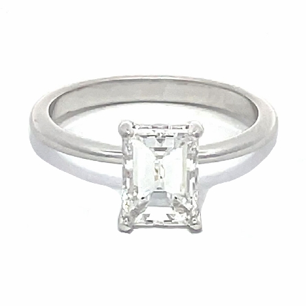 14K White Gold 4Prong Solitaire Engagement Ring...