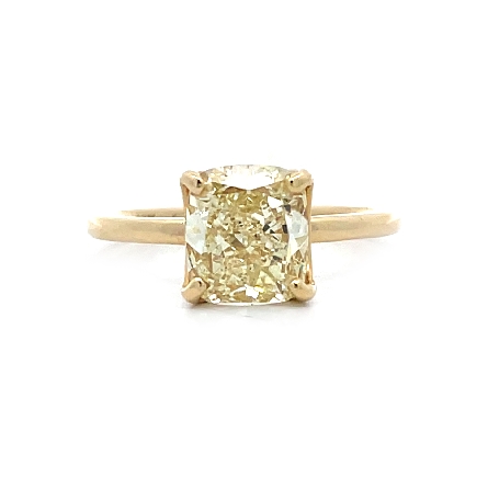14K Yellow Gold Solitaire Engagement Ring w/1 C...