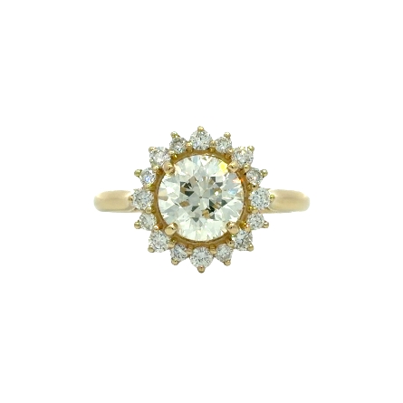 /home/earthtreasures/catalog.shopearthtreasures.com/imagedumplarge/EARTH_A14-10104.jpg 14K Yellow Gold Halo Ring w/1Round Diamond=1.75...