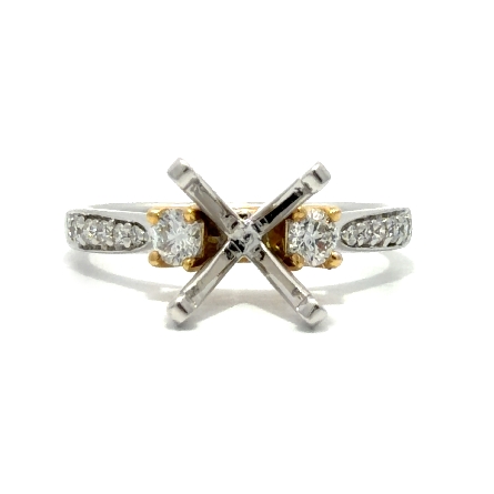 /home/earthtreasures/catalog.shopearthtreasures.com/imagedumplarge/EARTH_A14-10108.jpg 18K White and Yellow 4Prong Engagement Ring Sem...