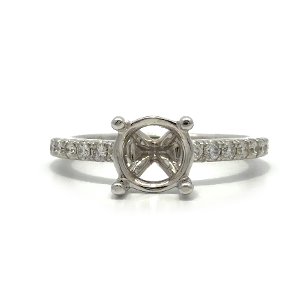/home/earthtreasures/catalog.shopearthtreasures.com/imagedumplarge/EARTH_A14-10111.jpg 18K White Gold 4Prong Engagement Ring Semi Moun...