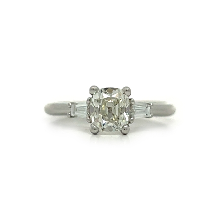 /home/earthtreasures/catalog.shopearthtreasures.com/imagedumplarge/EARTH_A14-10158.jpg 14K White Gold 3Stone Engagement Ring w/1 Old M...