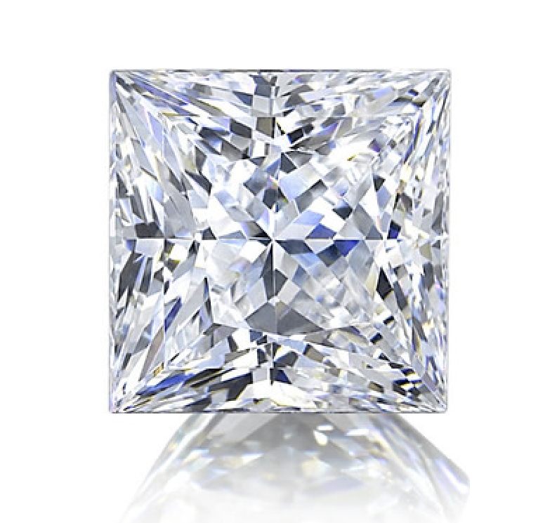 1.01ct Princess VS2 K Loose Diamond 76.4% GIA D...