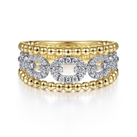 14K Yellow and White Gold Gabriel Bujukan Link ...