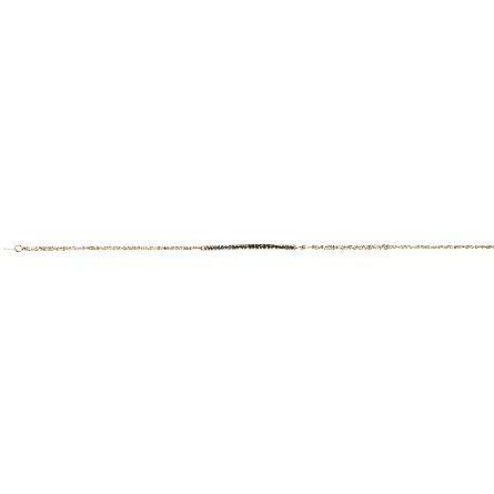 14K Yellow Gold 7.5inch Double Chain Curved Bar...