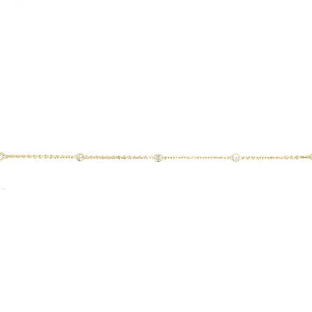 14K Yellow and White Gold 7inch Diamonds-by-the...